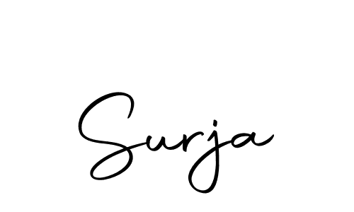 How to make Surja name signature. Use Autography-DOLnW style for creating short signs online. This is the latest handwritten sign. Surja signature style 10 images and pictures png