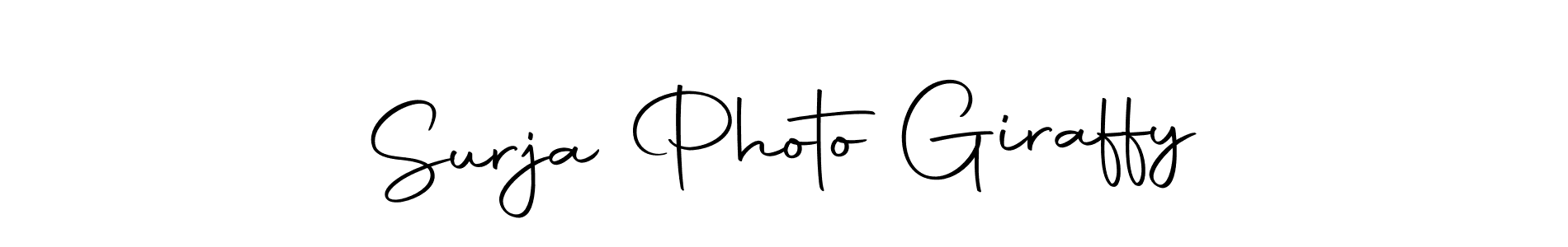 Here are the top 10 professional signature styles for the name Surja Photo Giraffy. These are the best autograph styles you can use for your name. Surja Photo Giraffy signature style 10 images and pictures png