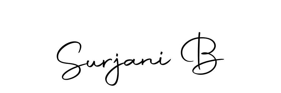You can use this online signature creator to create a handwritten signature for the name Surjani B. This is the best online autograph maker. Surjani B signature style 10 images and pictures png