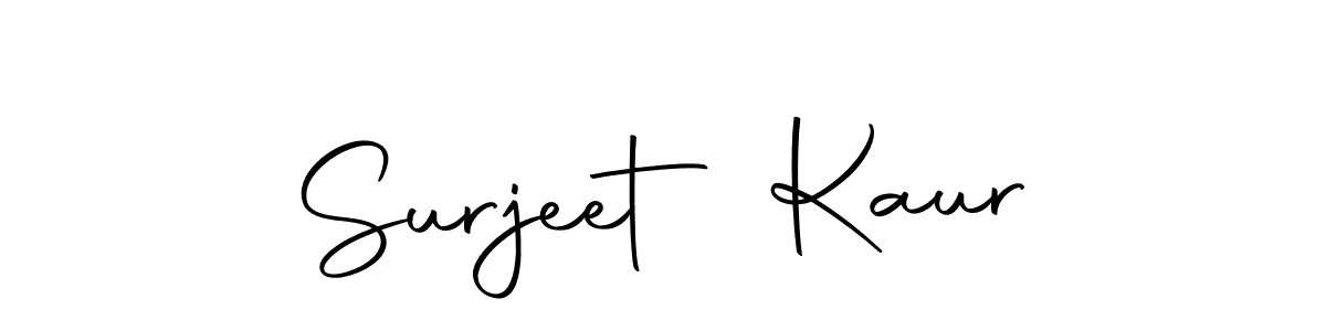 Design your own signature with our free online signature maker. With this signature software, you can create a handwritten (Autography-DOLnW) signature for name Surjeet Kaur. Surjeet Kaur signature style 10 images and pictures png