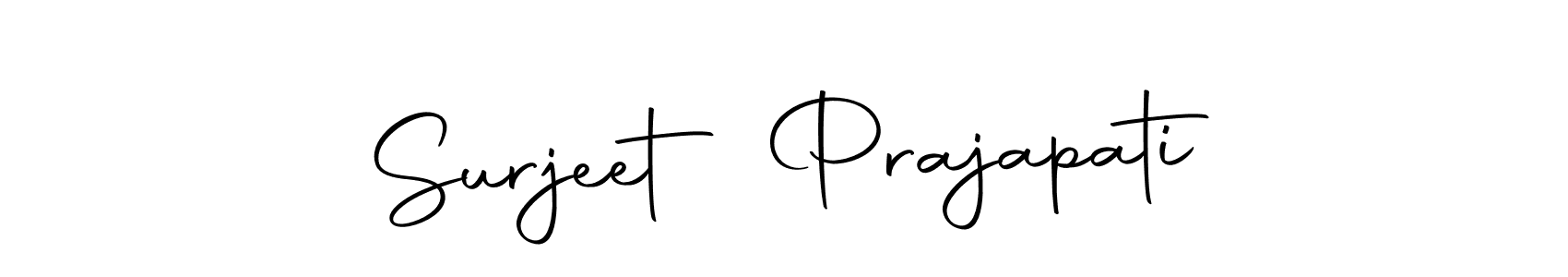 Create a beautiful signature design for name Surjeet Prajapati. With this signature (Autography-DOLnW) fonts, you can make a handwritten signature for free. Surjeet Prajapati signature style 10 images and pictures png