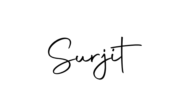 Make a beautiful signature design for name Surjit. With this signature (Autography-DOLnW) style, you can create a handwritten signature for free. Surjit signature style 10 images and pictures png