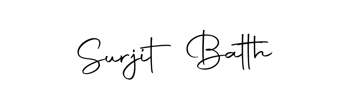 Make a beautiful signature design for name Surjit Batth. With this signature (Autography-DOLnW) style, you can create a handwritten signature for free. Surjit Batth signature style 10 images and pictures png