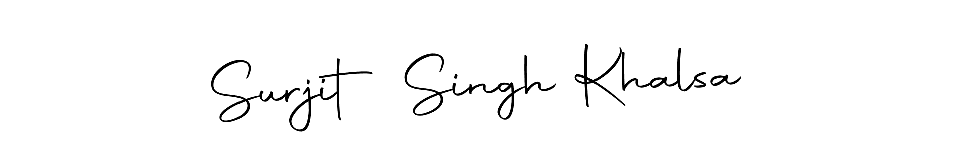 Design your own signature with our free online signature maker. With this signature software, you can create a handwritten (Autography-DOLnW) signature for name Surjit Singh Khalsa. Surjit Singh Khalsa signature style 10 images and pictures png