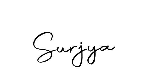 Make a beautiful signature design for name Surjya. Use this online signature maker to create a handwritten signature for free. Surjya signature style 10 images and pictures png