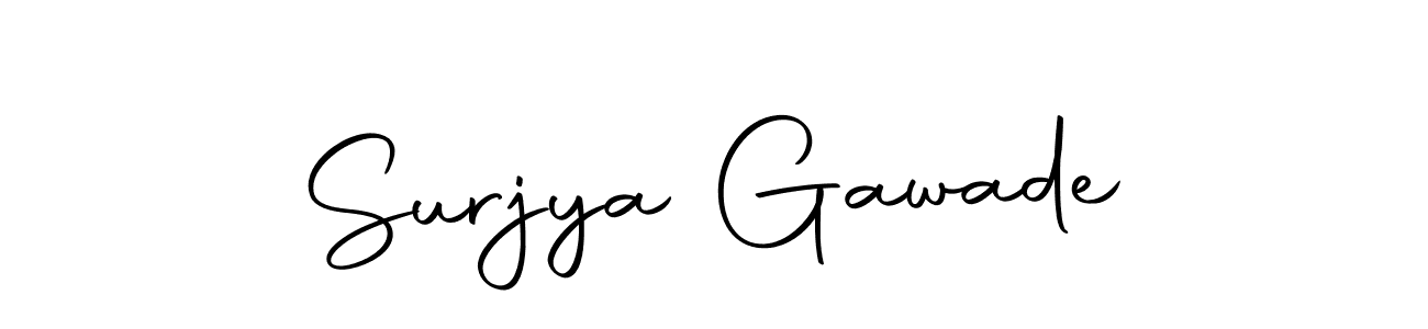 Also we have Surjya Gawade name is the best signature style. Create professional handwritten signature collection using Autography-DOLnW autograph style. Surjya Gawade signature style 10 images and pictures png