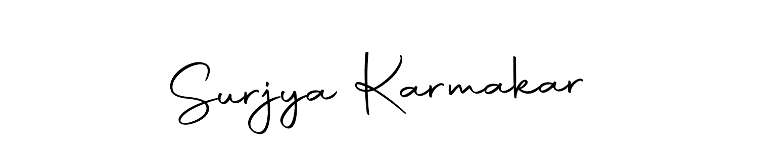 Create a beautiful signature design for name Surjya Karmakar. With this signature (Autography-DOLnW) fonts, you can make a handwritten signature for free. Surjya Karmakar signature style 10 images and pictures png