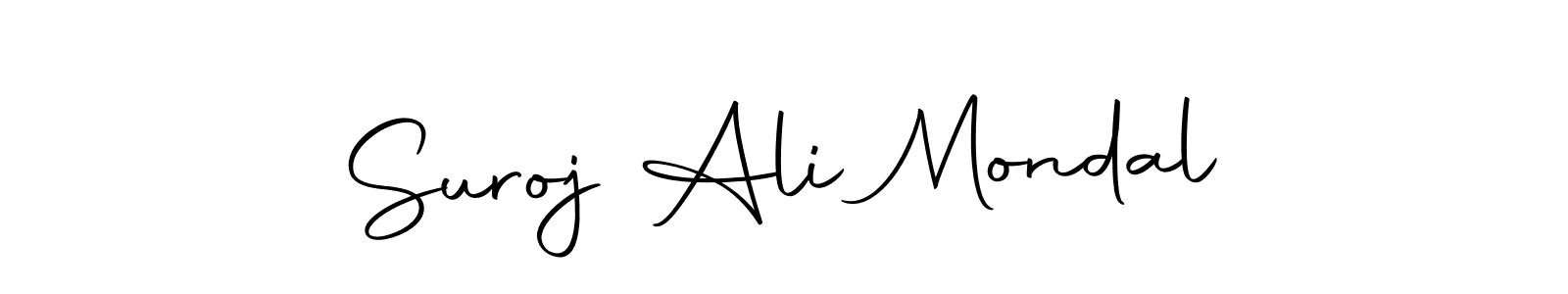 The best way (Autography-DOLnW) to make a short signature is to pick only two or three words in your name. The name Suroj Ali Mondal include a total of six letters. For converting this name. Suroj Ali Mondal signature style 10 images and pictures png