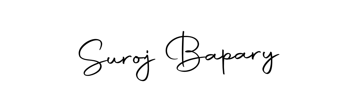 You should practise on your own different ways (Autography-DOLnW) to write your name (Suroj Bapary) in signature. don't let someone else do it for you. Suroj Bapary signature style 10 images and pictures png