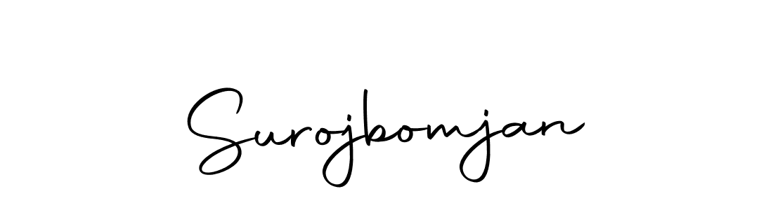 Surojbomjan stylish signature style. Best Handwritten Sign (Autography-DOLnW) for my name. Handwritten Signature Collection Ideas for my name Surojbomjan. Surojbomjan signature style 10 images and pictures png