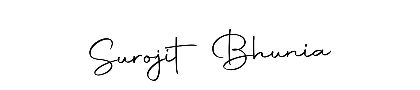 Design your own signature with our free online signature maker. With this signature software, you can create a handwritten (Autography-DOLnW) signature for name Surojit Bhunia. Surojit Bhunia signature style 10 images and pictures png