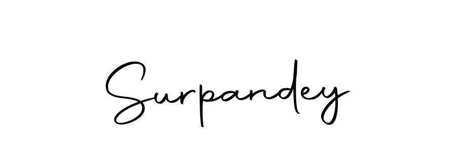 Use a signature maker to create a handwritten signature online. With this signature software, you can design (Autography-DOLnW) your own signature for name Surpandey. Surpandey signature style 10 images and pictures png