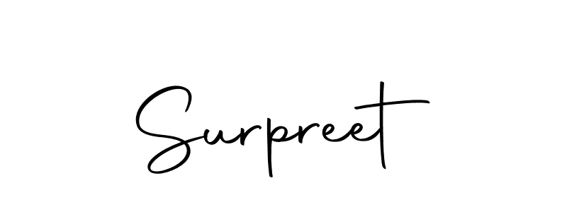 The best way (Autography-DOLnW) to make a short signature is to pick only two or three words in your name. The name Surpreet include a total of six letters. For converting this name. Surpreet signature style 10 images and pictures png