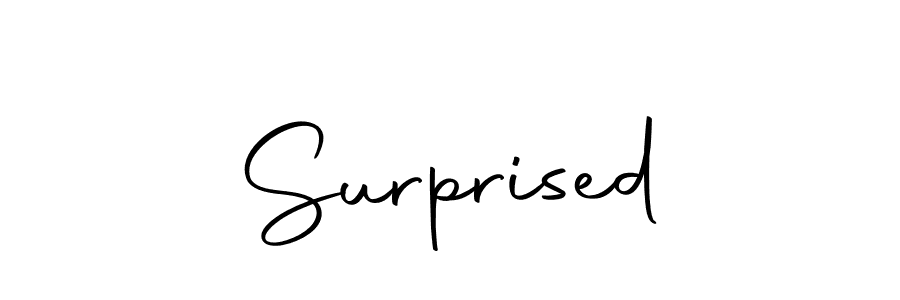 How to make Surprised name signature. Use Autography-DOLnW style for creating short signs online. This is the latest handwritten sign. Surprised signature style 10 images and pictures png
