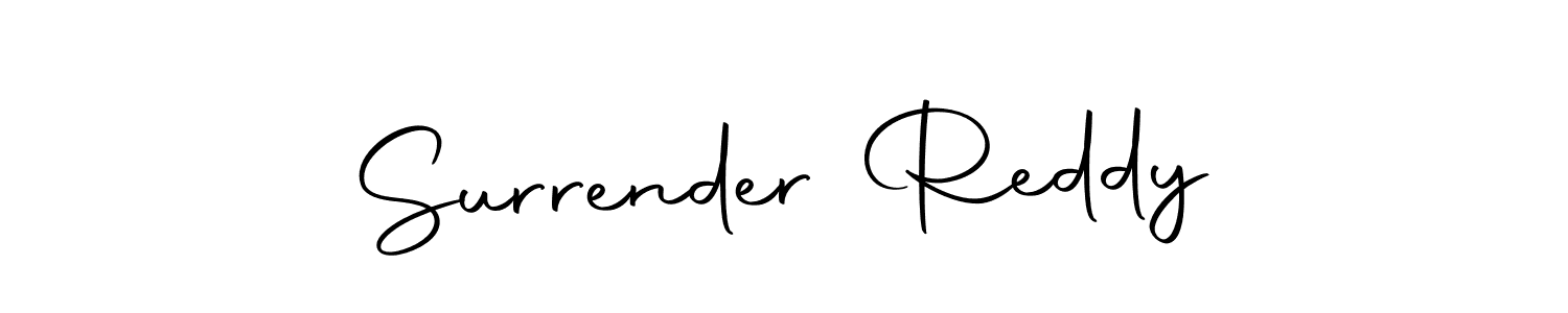 Make a beautiful signature design for name Surrender Reddy. With this signature (Autography-DOLnW) style, you can create a handwritten signature for free. Surrender Reddy signature style 10 images and pictures png