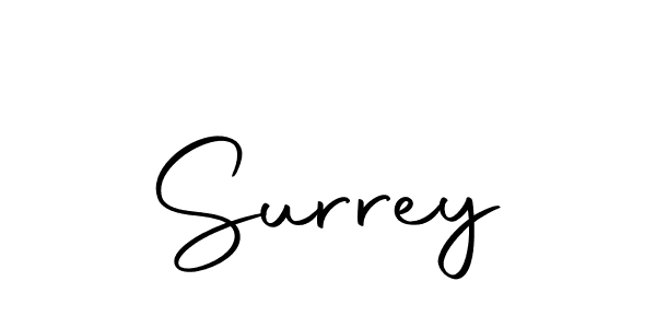 How to make Surrey signature? Autography-DOLnW is a professional autograph style. Create handwritten signature for Surrey name. Surrey signature style 10 images and pictures png