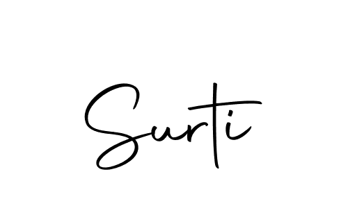 Create a beautiful signature design for name Surti. With this signature (Autography-DOLnW) fonts, you can make a handwritten signature for free. Surti signature style 10 images and pictures png