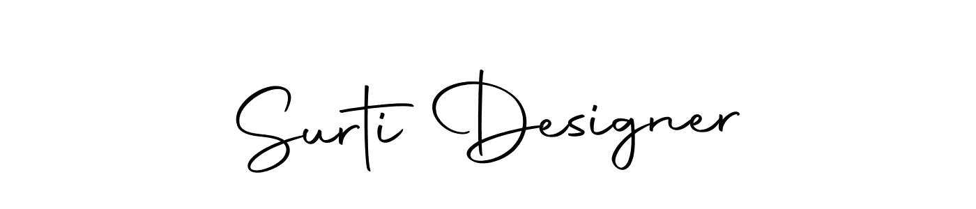 Use a signature maker to create a handwritten signature online. With this signature software, you can design (Autography-DOLnW) your own signature for name Surti Designer. Surti Designer signature style 10 images and pictures png