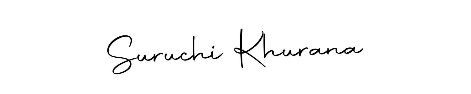 You can use this online signature creator to create a handwritten signature for the name Suruchi Khurana. This is the best online autograph maker. Suruchi Khurana signature style 10 images and pictures png