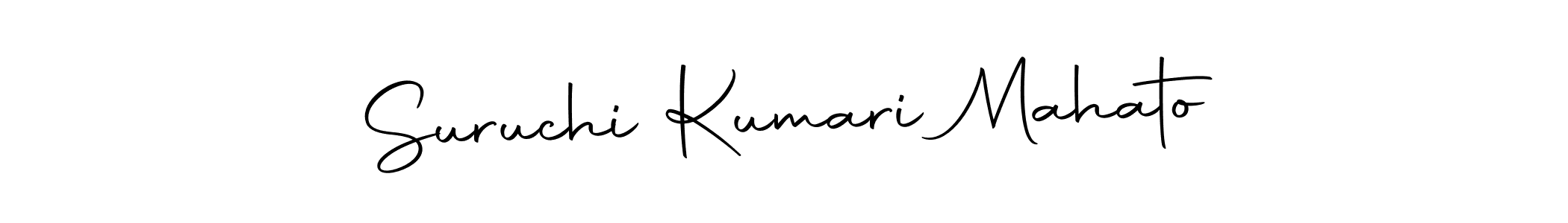 How to make Suruchi Kumari Mahato name signature. Use Autography-DOLnW style for creating short signs online. This is the latest handwritten sign. Suruchi Kumari Mahato signature style 10 images and pictures png