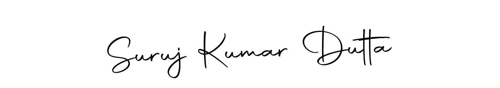 Create a beautiful signature design for name Suruj Kumar Dutta. With this signature (Autography-DOLnW) fonts, you can make a handwritten signature for free. Suruj Kumar Dutta signature style 10 images and pictures png