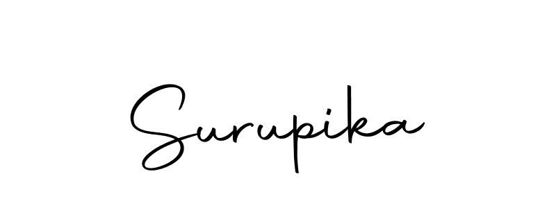 How to make Surupika name signature. Use Autography-DOLnW style for creating short signs online. This is the latest handwritten sign. Surupika signature style 10 images and pictures png