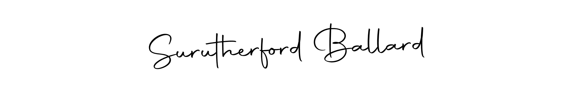 Use a signature maker to create a handwritten signature online. With this signature software, you can design (Autography-DOLnW) your own signature for name Surutherford Ballard. Surutherford Ballard signature style 10 images and pictures png