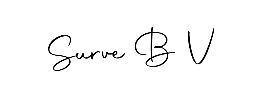 This is the best signature style for the Surve B V name. Also you like these signature font (Autography-DOLnW). Mix name signature. Surve B V signature style 10 images and pictures png