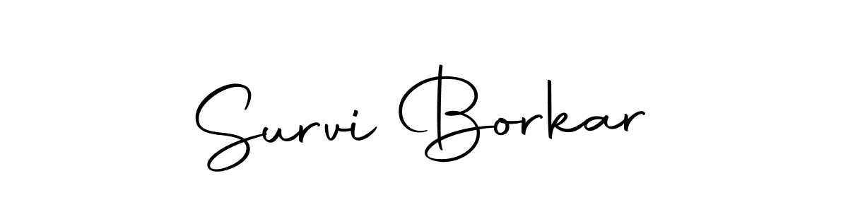 The best way (Autography-DOLnW) to make a short signature is to pick only two or three words in your name. The name Survi Borkar include a total of six letters. For converting this name. Survi Borkar signature style 10 images and pictures png