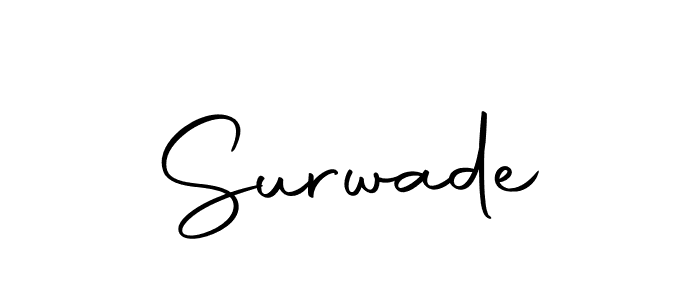 Similarly Autography-DOLnW is the best handwritten signature design. Signature creator online .You can use it as an online autograph creator for name Surwade. Surwade signature style 10 images and pictures png