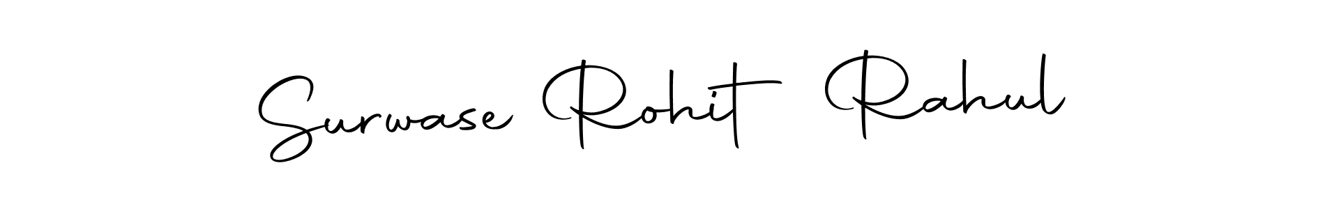 Make a beautiful signature design for name Surwase Rohit Rahul. Use this online signature maker to create a handwritten signature for free. Surwase Rohit Rahul signature style 10 images and pictures png