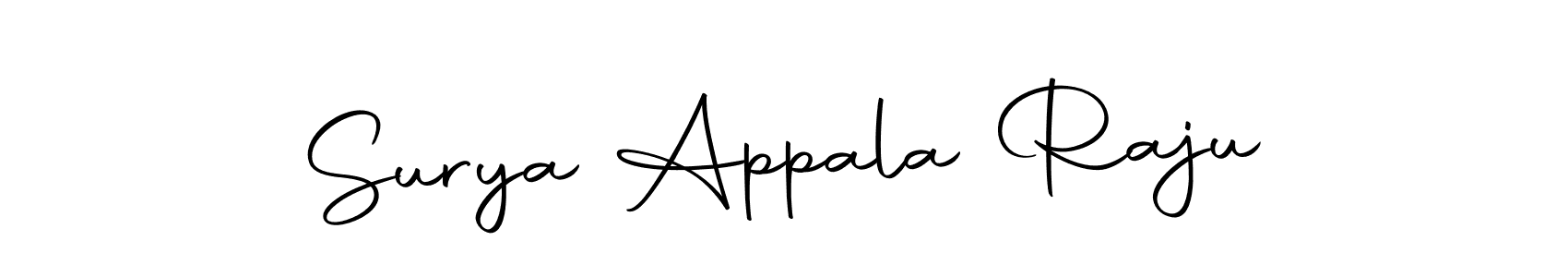 Autography-DOLnW is a professional signature style that is perfect for those who want to add a touch of class to their signature. It is also a great choice for those who want to make their signature more unique. Get Surya Appala Raju name to fancy signature for free. Surya Appala Raju signature style 10 images and pictures png