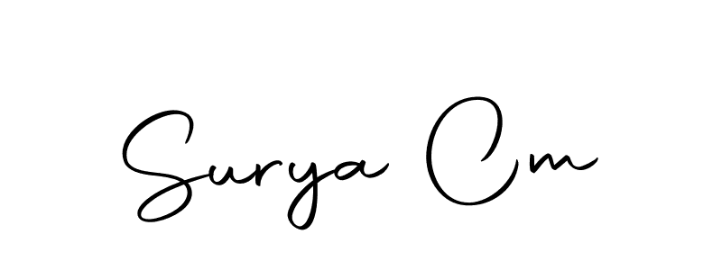 Here are the top 10 professional signature styles for the name Surya Cm. These are the best autograph styles you can use for your name. Surya Cm signature style 10 images and pictures png