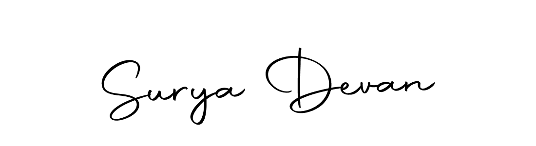 Create a beautiful signature design for name Surya Devan. With this signature (Autography-DOLnW) fonts, you can make a handwritten signature for free. Surya Devan signature style 10 images and pictures png