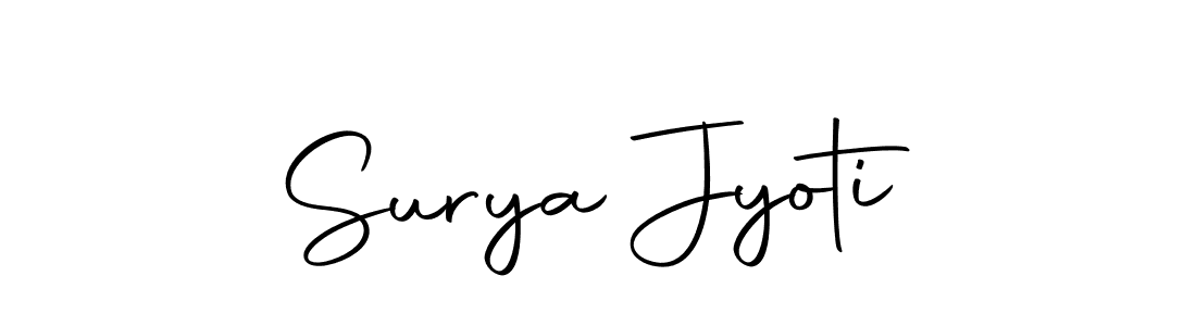 Design your own signature with our free online signature maker. With this signature software, you can create a handwritten (Autography-DOLnW) signature for name Surya Jyoti. Surya Jyoti signature style 10 images and pictures png