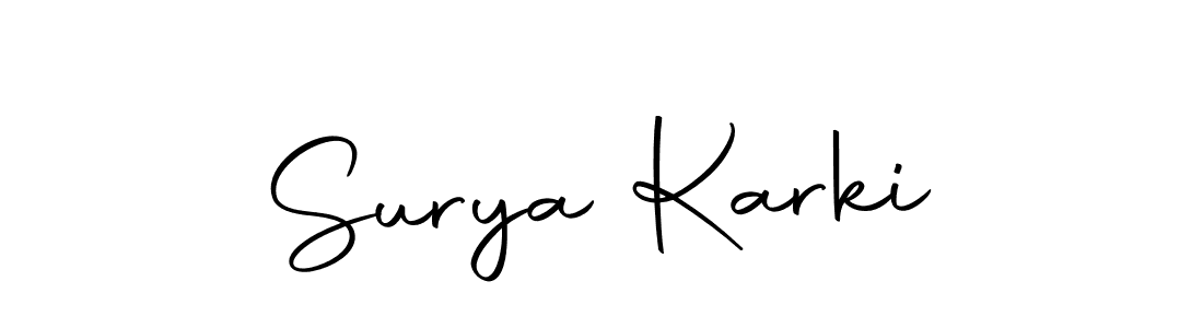 if you are searching for the best signature style for your name Surya Karki. so please give up your signature search. here we have designed multiple signature styles  using Autography-DOLnW. Surya Karki signature style 10 images and pictures png