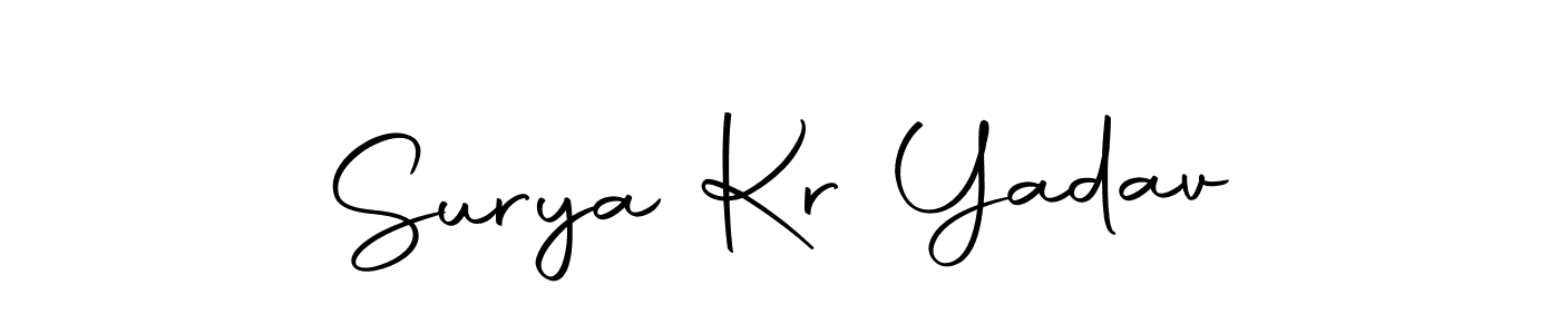 Use a signature maker to create a handwritten signature online. With this signature software, you can design (Autography-DOLnW) your own signature for name Surya Kr Yadav. Surya Kr Yadav signature style 10 images and pictures png