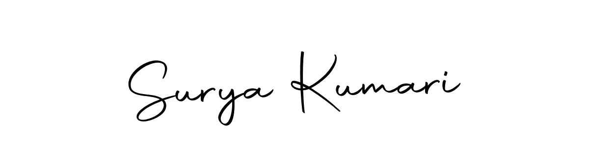 Design your own signature with our free online signature maker. With this signature software, you can create a handwritten (Autography-DOLnW) signature for name Surya Kumari. Surya Kumari signature style 10 images and pictures png