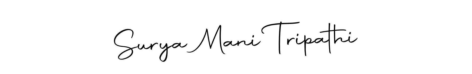 Design your own signature with our free online signature maker. With this signature software, you can create a handwritten (Autography-DOLnW) signature for name Surya Mani Tripathi. Surya Mani Tripathi signature style 10 images and pictures png