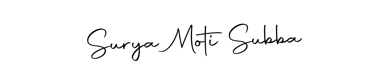 Make a short Surya Moti Subba signature style. Manage your documents anywhere anytime using Autography-DOLnW. Create and add eSignatures, submit forms, share and send files easily. Surya Moti Subba signature style 10 images and pictures png