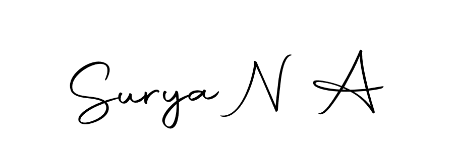 You can use this online signature creator to create a handwritten signature for the name Surya N A. This is the best online autograph maker. Surya N A signature style 10 images and pictures png