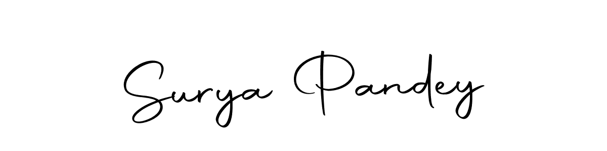 Create a beautiful signature design for name Surya Pandey. With this signature (Autography-DOLnW) fonts, you can make a handwritten signature for free. Surya Pandey signature style 10 images and pictures png