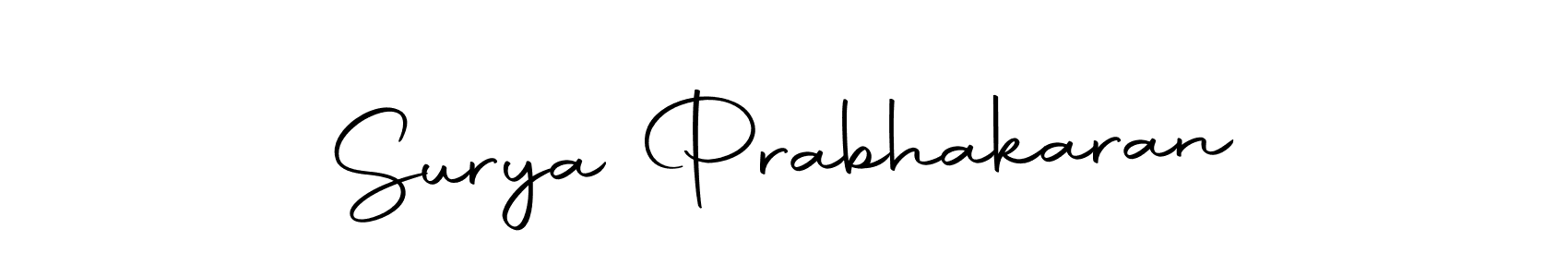 Create a beautiful signature design for name Surya Prabhakaran. With this signature (Autography-DOLnW) fonts, you can make a handwritten signature for free. Surya Prabhakaran signature style 10 images and pictures png
