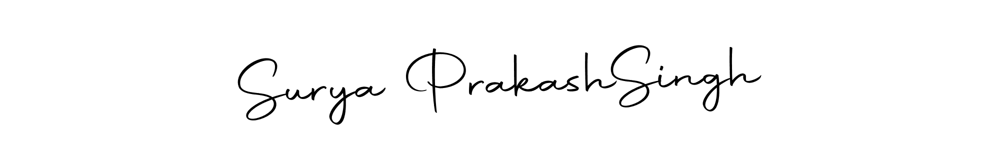 How to make Surya Prakash  Singh name signature. Use Autography-DOLnW style for creating short signs online. This is the latest handwritten sign. Surya Prakash  Singh signature style 10 images and pictures png