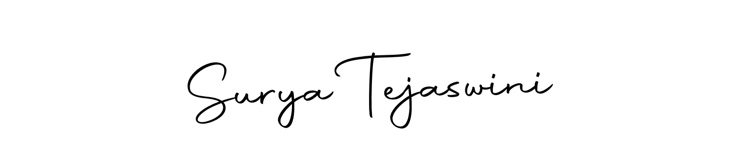 Also we have Surya Tejaswini name is the best signature style. Create professional handwritten signature collection using Autography-DOLnW autograph style. Surya Tejaswini signature style 10 images and pictures png