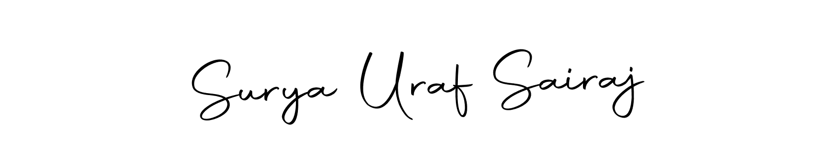 Here are the top 10 professional signature styles for the name Surya Uraf Sairaj. These are the best autograph styles you can use for your name. Surya Uraf Sairaj signature style 10 images and pictures png