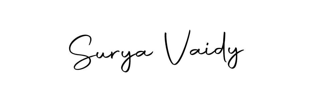 Design your own signature with our free online signature maker. With this signature software, you can create a handwritten (Autography-DOLnW) signature for name Surya Vaidy. Surya Vaidy signature style 10 images and pictures png