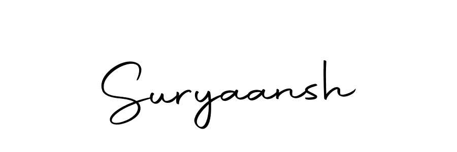 Use a signature maker to create a handwritten signature online. With this signature software, you can design (Autography-DOLnW) your own signature for name Suryaansh. Suryaansh signature style 10 images and pictures png