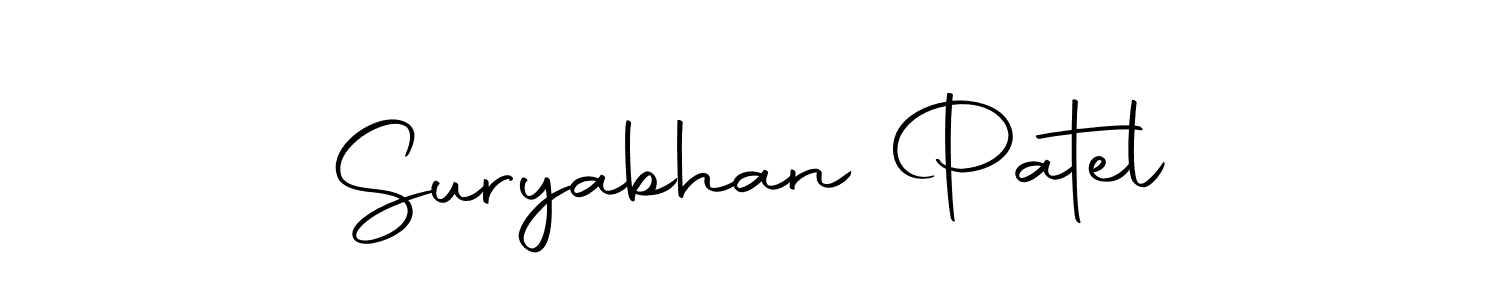 Create a beautiful signature design for name Suryabhan Patel. With this signature (Autography-DOLnW) fonts, you can make a handwritten signature for free. Suryabhan Patel signature style 10 images and pictures png