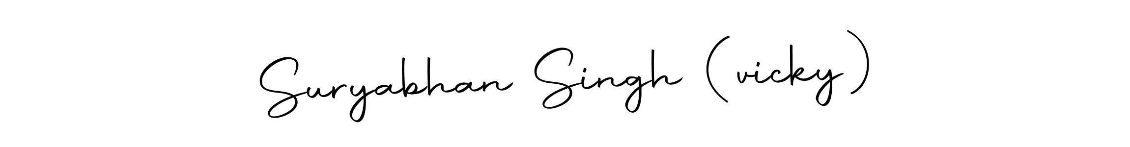 Create a beautiful signature design for name Suryabhan Singh (vicky). With this signature (Autography-DOLnW) fonts, you can make a handwritten signature for free. Suryabhan Singh (vicky) signature style 10 images and pictures png